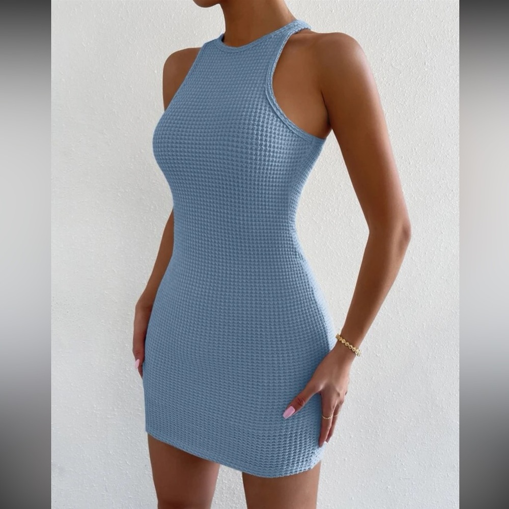Blue Mini Tank Dress